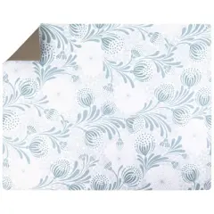 Drymate 19"x24" Dish Drying Mat - Light Blue Floral: Kitchen Drying Mat for Dishes, Machine Washable, Polyester