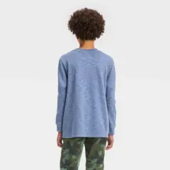 Boys' Long Sleeve Washed Henley T-Shirt - art class&trade;