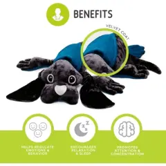 manimo Weighted Dog, Grey/Blue, 4.4 lb