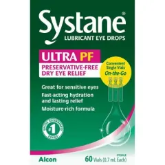 Systane Ultra Lubricant Eye Drops Vials - 60ct