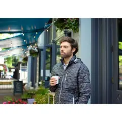 Cutter & Buck Rainier PrimaLoft&reg; Mens Eco Insulated Full Zip Printed Puffer Jacket