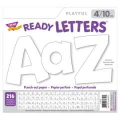 TREND White 4" Playful Combo Ready Letters&reg;, 216 Pieces