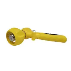 Ultimate Innovations Brass & Stainless Steel Original Fireman's Flip It Hose Nozzle Yellow