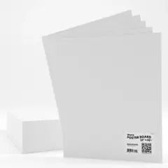 Large White Poster Boards - 22 X 28 Inches (100 Packs)