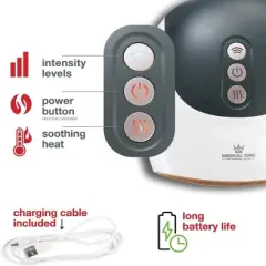 Hand Massager with Heat Wireless Mini Hand Massager with 16 Massage Points Cordless - MedicalKingUsa