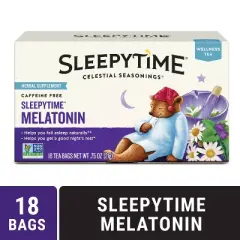 Celestial Seasonings Sleepytime Melatonin Wellness Tea Bags - Caffeine Free - 18ct