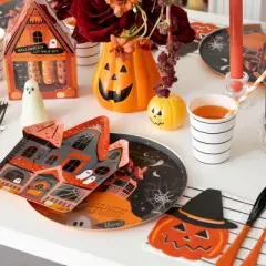 Daydream Society - Trick or Treat Street Halloween Pumpkin Witch Large Napkins - Pack of 16 Paper Napkins