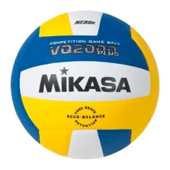 Mikasa VQ2000 Plus NFHS Volleyball, Size 5, Royal Blue/Gold/White