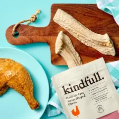 Rawhide-Free Antler Shaped Dog Treats Chicken Flavor - 6.5oz - Kindfull&trade;