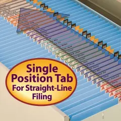 Smead File Folder, Reinforced Straight-Cut Tab, Letter Size, 100 per Box
