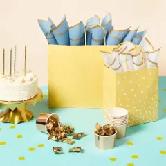 Small Gift Bag with White Dots on Yellow - Spritz&trade;