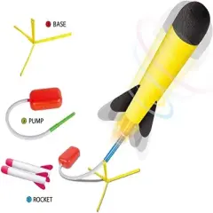 Toy Jump Rocket Launcher - Jump Rocket Set Includes 6 Rockets - Play22usa