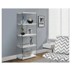 Hollow Core/Tempered Glass Bookcase - EveryRoom