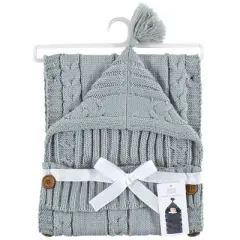 Hudson Baby Unisex Baby Knitted Baby Lounge Stroller Wrap Sack, Gray, One Size