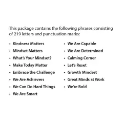 Creative Teaching Press&reg; Core Decor Mindset Motivation Punch-Out Phrases, 15 Phrases