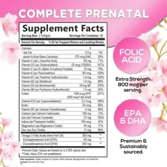 Hello Lovely! Prenatal Vitamins For Women with Folic Acid & DHA