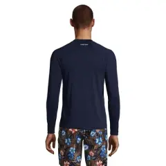 Lands' End Men's Long Sleeve Swim Tee Rash Guard