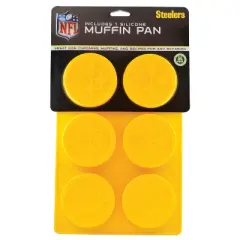 MasterPieces FanPans Team Silicone Muffin Pan - NFL Pittsburgh Steelers