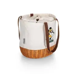 NFL Green Bay Packers Mickey Mouse Coronado Canvas and Willow Basket Tote - Beige Canvas