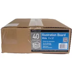 Crescent No. 99 Cold Press Illustration Board, 9 x 12 Inches, Pack of 40