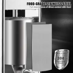 Sausage Stuffer 7L Vertical Sausage Maker Machine Stainless Steel Meat Press 2 Speeds