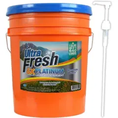 Ultra Fresh 6X Platinum 5 Gallon Laundry Detergent Liquid for All Machine Types with Easy Dispensing Pump, Up to 640 Loads, Mountain Fresh (3 Pack)