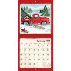 Lang 2024 Wall Calendar 12"x12" Country Road