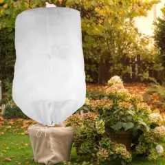 Unique Bargains Freeze Protection Plant Cover 39.37"x31.50" White