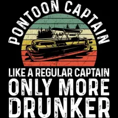 Women's Design By Humans Pontoon Captain, Different Than Other Captains By MeowShop Racerback Tank Top