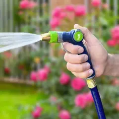 Ray Padula Metal Thumb Control Nozzle with Loop: Adjustable Spray, Leakproof & Weatherproof