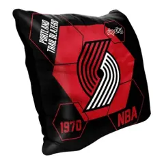 NBA Portland Trail Blazers Firm Density Connector Velvet Reverse Pillow
