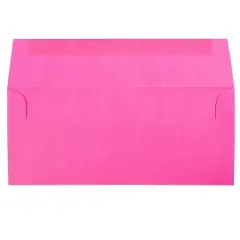 JAM Paper #10 Business Envelopes 4 1/8" x 9 1/2" Ultra Fuchsia Pink 100/Pack (15847d)