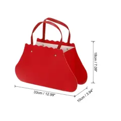 Unique Bargains Flower Bouquet Packaging Bag Gift Bag with Handle for Party Favor 4 Pcs