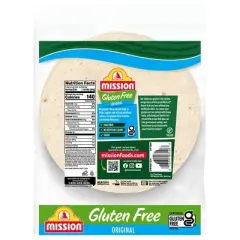 Mission Taco Size Gluten Free Soft Original Flour Tortillas - 10.5oz/6ct