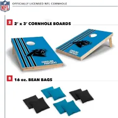 NFL Carolina Panthers 2'x3' Wood Cornhole Set