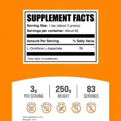 BulkSupplements L-Ornithine L-Aspartate Powder