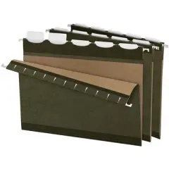 Pendaflex Ready-Tab Reinforced Hanging File Folders, Letter Size, 1/5 Cut Tabs, Standard Green, Pack of 25