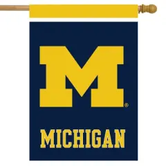 Briarwood Lane Michigan Wolverines House Flag NCAA Licensed 28" x 40"