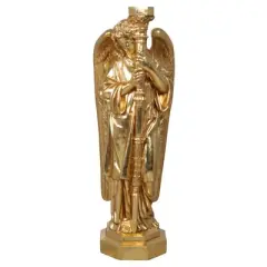 Design Toscano Padova Golden Guardian Angel Sculpture: Left, gold