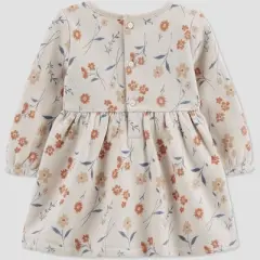Carter's Just One You&reg;️ Baby Girls' Floral Fleece Vest & Dress Set - Cream