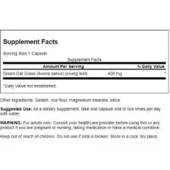 Swanson Avena Sativa 400 mg 60 Caps