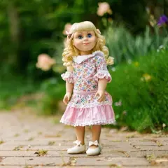 The Queen's Treasures 18 Inch Doll Clothes 4 Piece Pink Floral Dress