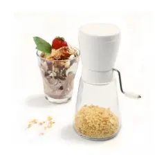 Norpro Glass Nut and Topping Chopper, White