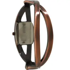 OLIVIA PRATT RHINESTONES AND PEARL TONE BANGLE WATCH