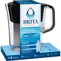 Brita Water Filter 10-Cup Tahoe Water Pitcher Dispenser with Standard Water Filter