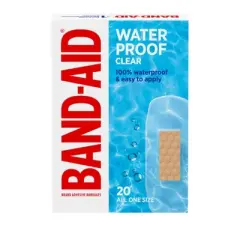 Band-Aid Brand Adhesive Waterproof Bandages - All One Size - 20ct
