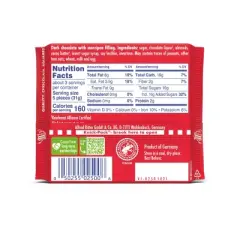 Ritter Sport Dark Chocolate with Marzipan Candy Bar - 3.5oz