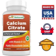 Calcium Citrate with Vitamin D3 120 Tablets