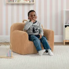 babyGap by Delta Children Ribbed Velour Accent Chair with Logo