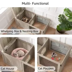 unipaws 3 in 1 Mutil Purpose Cat Birthing Nesting Box